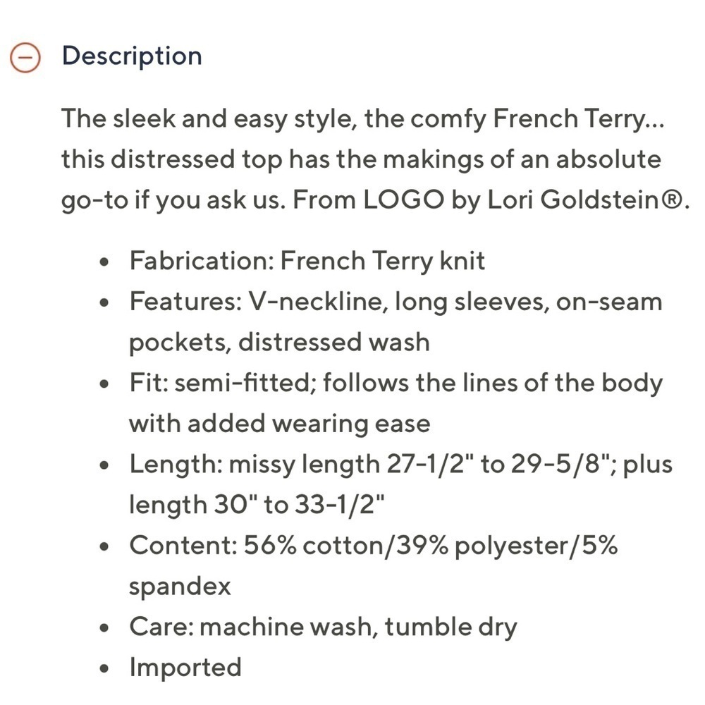 0302 - Women’s L French Terry Top Fuchsia - Picture 5 of 5
